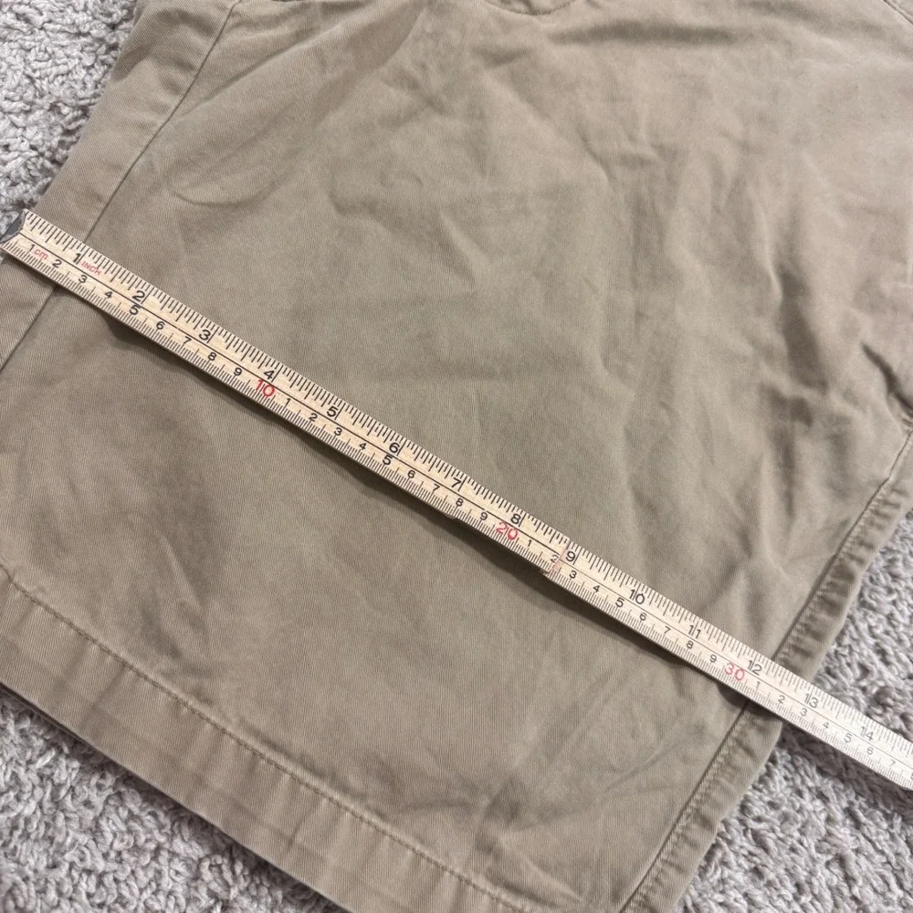 Banana Republic Chino Shorts Mens 36 Khaki Good Cotton Twill Flat Front 438488